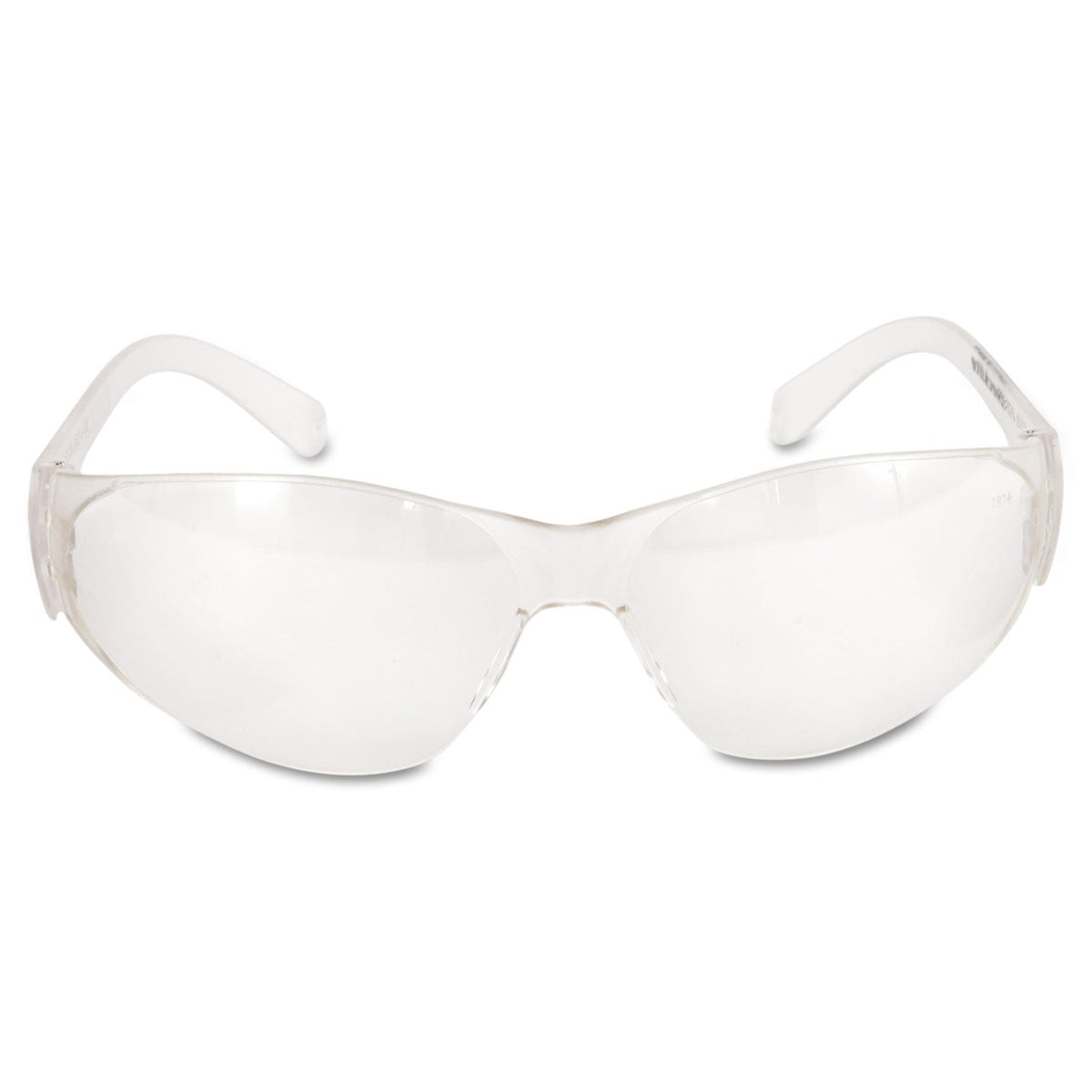 MCR Checklite Safety Glasses, Clear Frame, Clear Lens