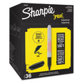 Sharpie Industrial Permanent Marker Value Pack, Fine Bullet Tip, Black (36ct)
