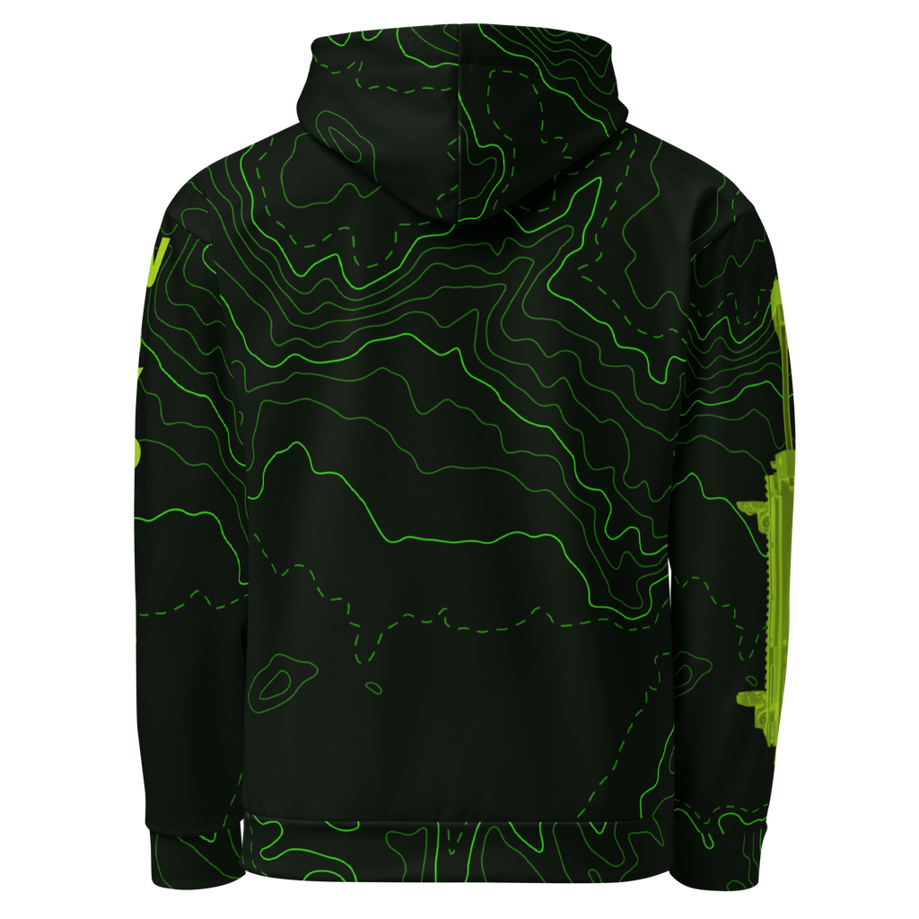 Neon Topo Hoodie - W4P171 Branded