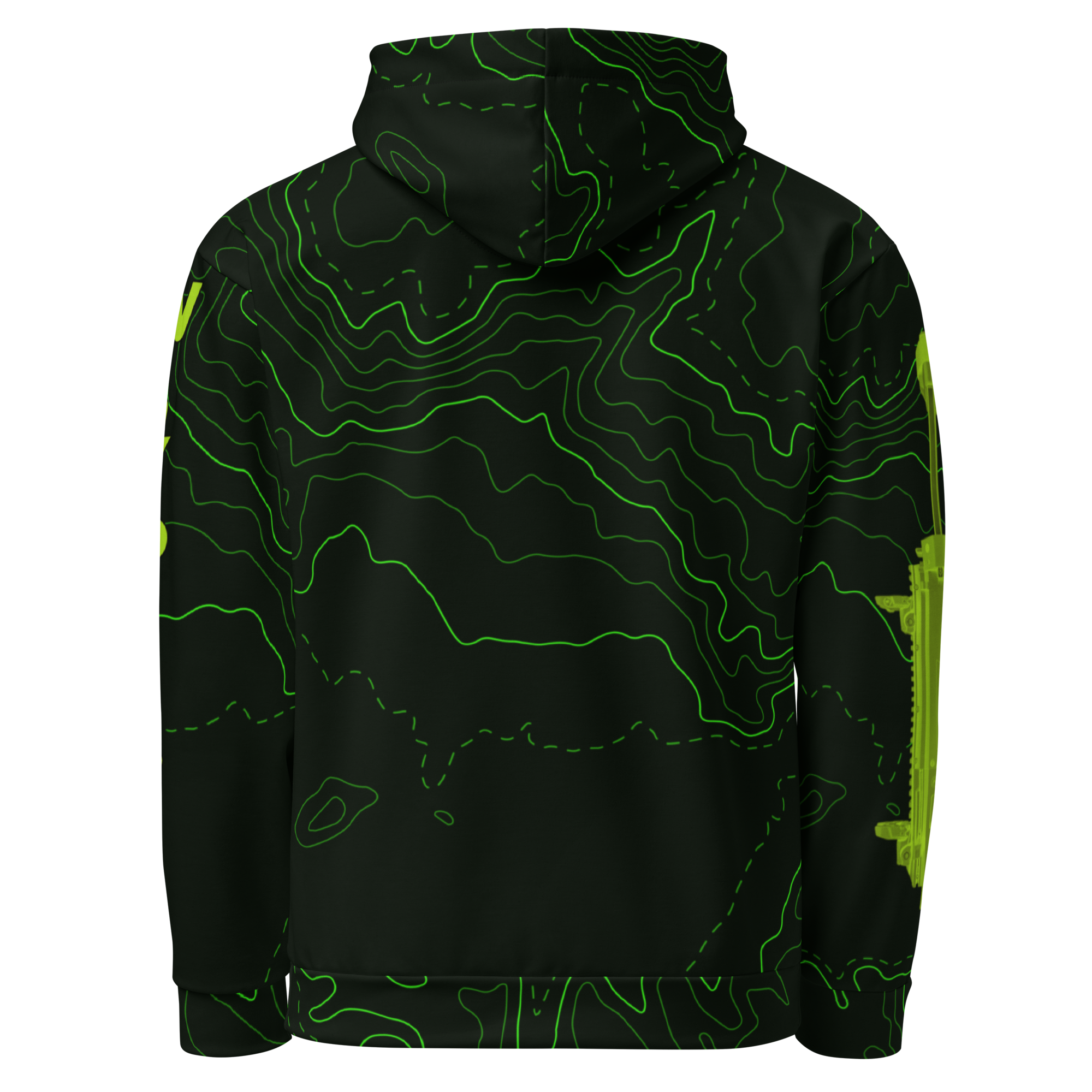 Neon Topo Hoodie - W4P171 Branded