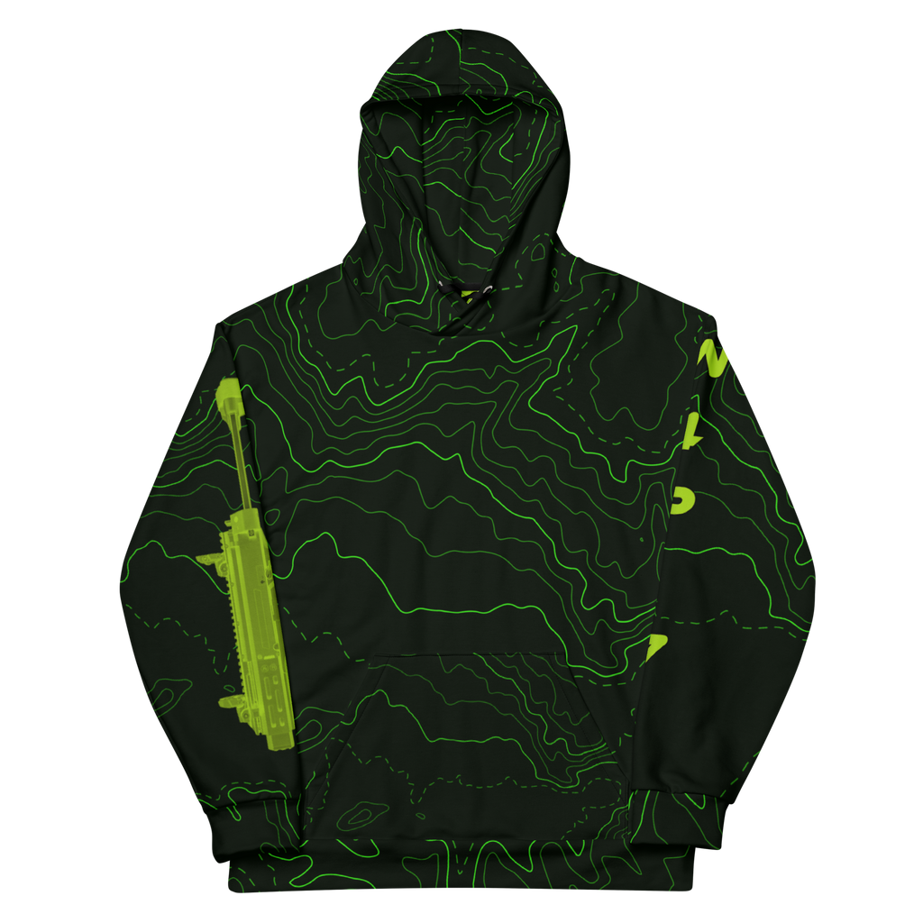 Neon Topo Hoodie - W4P171 Branded