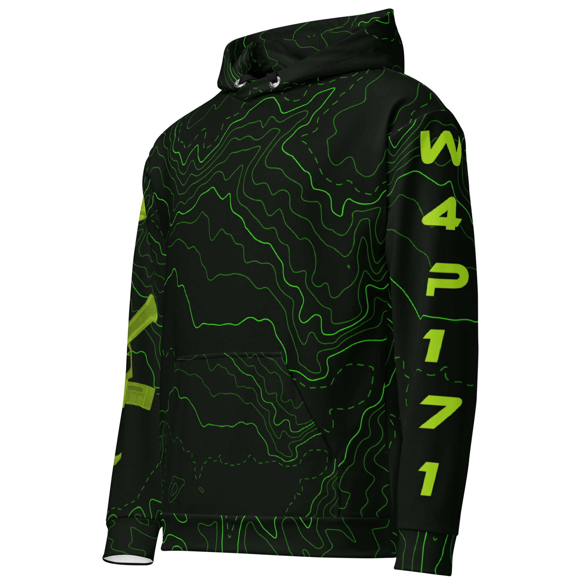 Neon Topo Hoodie - W4P171 Branded