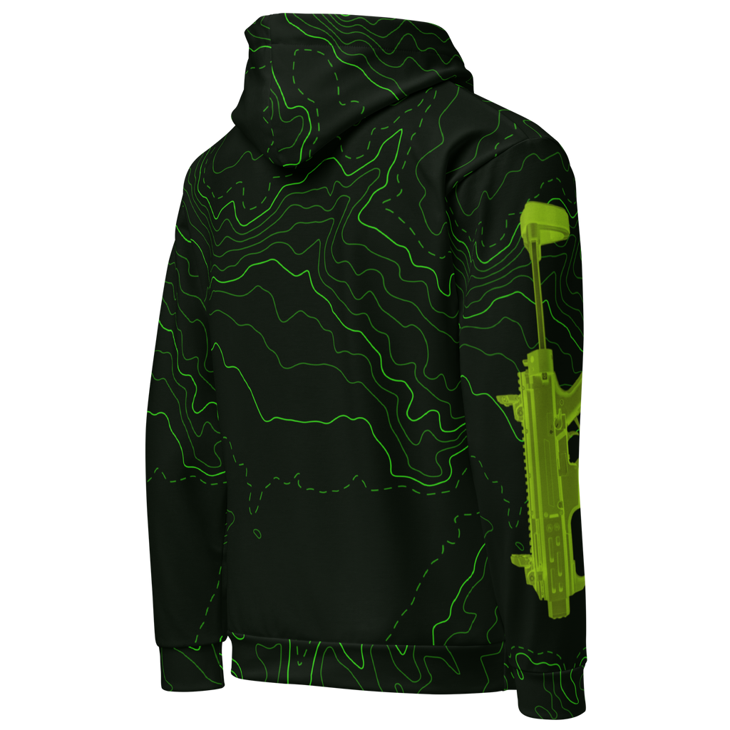 Neon Topo Hoodie - W4P171 Branded